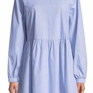 Pleione Women’s Blue Pinstripe Mini Dress